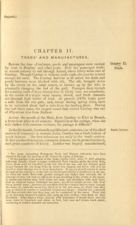 Chapter II. Trade and manufactures