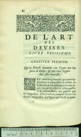 De L'Art Des Devises. Livre Troisie'me.