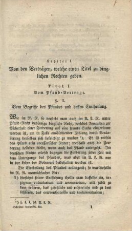 Von Verträgen, welche einen Titel zu dinglichen Rechten geben.