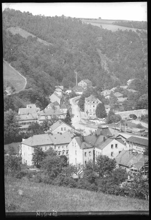 Blick nach Glashütte im Müglitztal