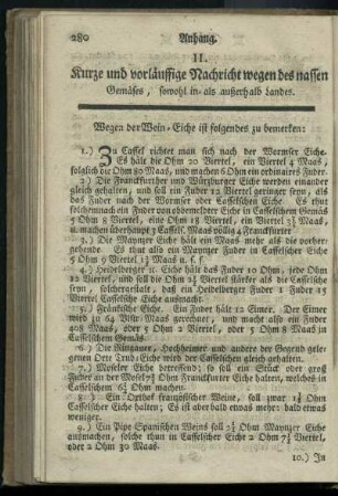 Kurze und vorlaeuffige Nachricht wegen des nassen Gemaeses, sowohl in- als außerhalb Landes