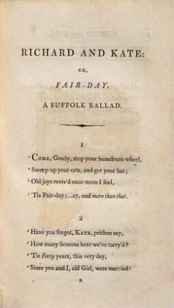 Rural tales, ballads, and songs