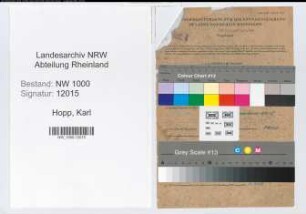 Entnazifizierung Karl Hopp, geb. 26.08.1900 (Bankangest.)