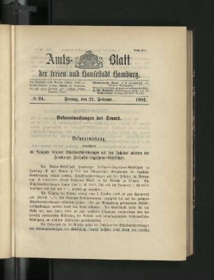 No. 24. 21. Februar. 1902.