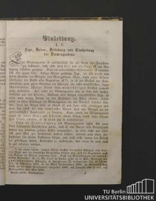 §. 1. Lage, Boden, Bestellung und Eintheilung des Blumengartens.