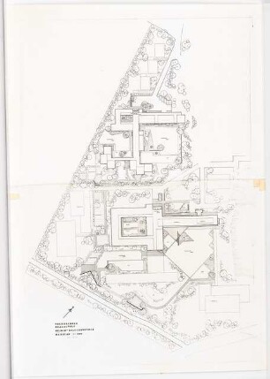 Grünflächen am Schulzentrum, Hilden: Lageplan 1:200
