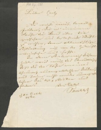 Brief an Carl Mendelssohn Bartholdy : 10.10.1860