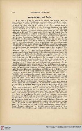 Ausgrabungen und Funde