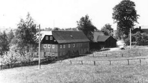 Markersdorf-Friedersdorf. Haus Nr. 152, früher Bäckerei, zu dem ehem. die Windmühle gehörte
