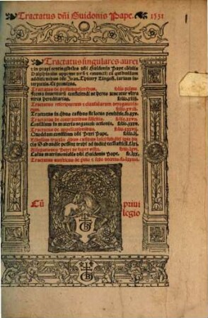 Tractatus singulares aurei
