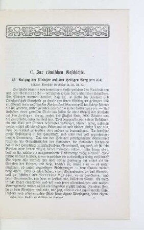 C. Zur römischen Geschichte
