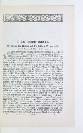 C. Zur römischen Geschichte