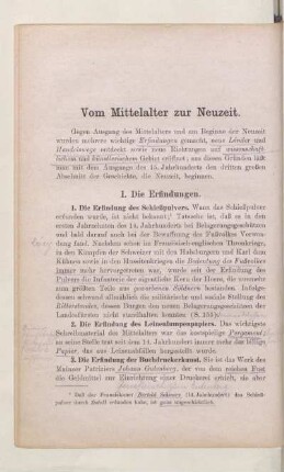 Vom Mittelalter zur Neuzeit