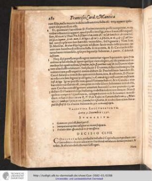 Decisio CLVII