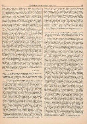 431-432 [Rezension] Brecht, Alfred, Johannes Brenz