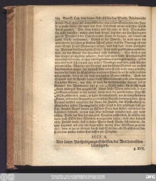 Sect. II. Von denen Vertheidigungs-Schriften des Wertheimischen Ubersetzters.