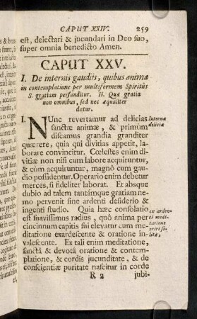 259-264, Caput XXV