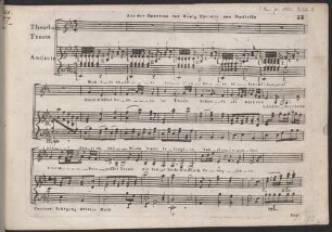 Aus der Operette der König Theodor von Paesiello/Zweiter Jahrgang drittes Heft