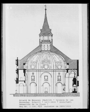 Alcalá de Henares, Iglesia de las Bernadas, Querschnitt