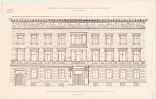 Preußisches Kultusministerium, Berlin: Fassadenansicht 1:50