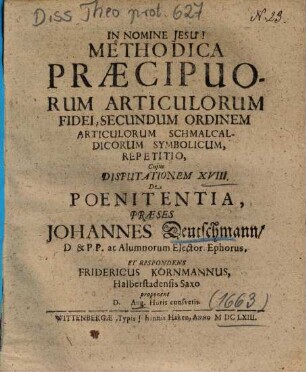 De Poenitentia