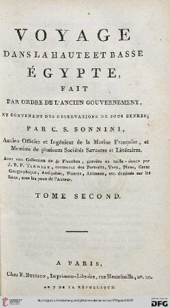 Band 2: Voyage dans la haute et basse Égypte