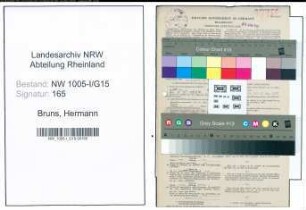Entnazifizierung Hermann Bruns , geb. 11.04.1886 (Postbeamter)