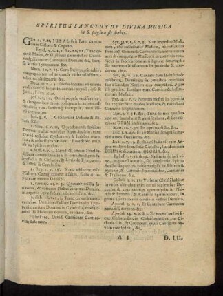 Spiritus Sanctus De Divina Musica in S. pagina sic habet.