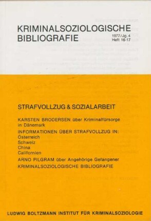 Strafvollzug & Sozialarbeit
