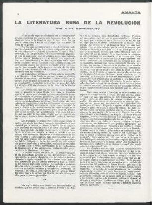 La literatura rusa de la revolución