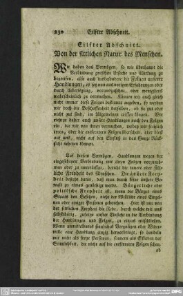 Eilfter Abschnitt. Von der sittlichen Natur des Menschen