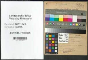 Entnazifizierung Friedrich Schmitz , geb. 29.05.1902 (Spediteur)