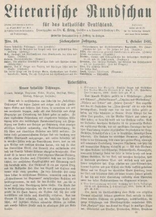 289-294 Neuere katholische Dichtungen