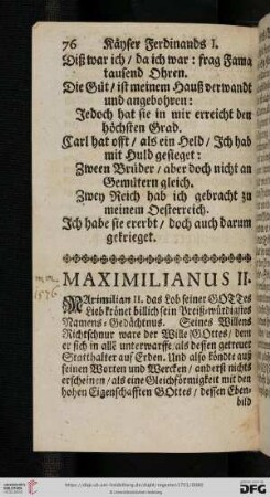 Maximilianus II.