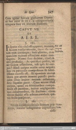 Caput VII. De Aëre