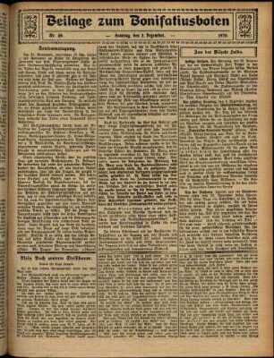 Zweite Ausgabe vom Sonntag, den 02. Dezember 1928.
