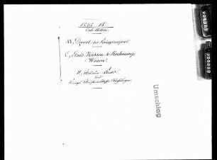 Militäretats und Kriegsministerialkassenrechnungen (1848-1873)