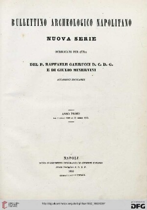 N.S.1: Bullettino archeologico Napoletano