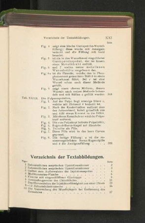 Verzeichnis der Textabbildungen.