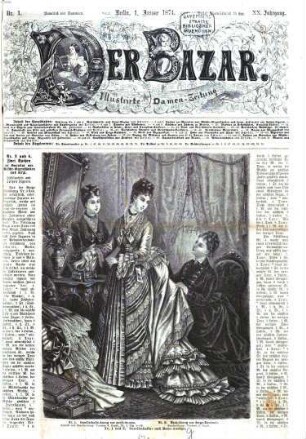 Der Bazar : illustrirte Damen-Zeitung. 20. 1874