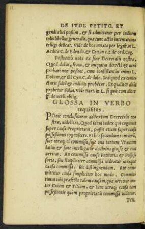 Glossa In Verbo requisitus.