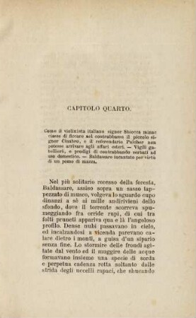 Capitolo quarto: Come il violinista italiano signor Sbiocca minac ciasse di ficcare nel contrabasso il piccolo signor Cinabro ...