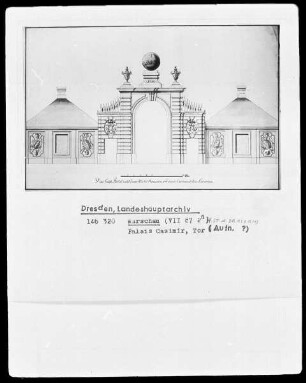 Warschau, Palais Casimir, Tor
