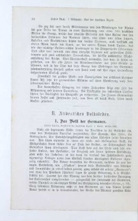 II. Altdeutsches Volksleben