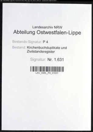 Kirchenbuchduplikat der katholischen Gemeinde Bökenförde (GHT 1863). (Gemeinde: Bökenförde, katholische Gemeinde)