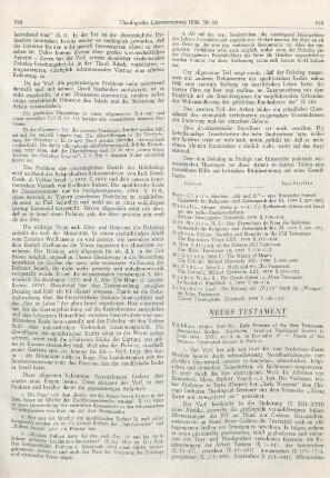 750-757 [Rezension] Vööbus, Arthur, Early versions of the new testament