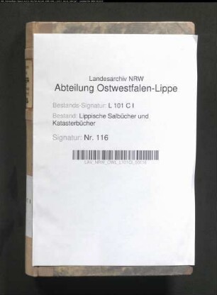 Salbuch der Bauerschaft Augustdorf von 1822 (Duplikat)