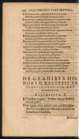 De Gradibus Honorum Receptis In Scholis Publicis, Seu Academiis.