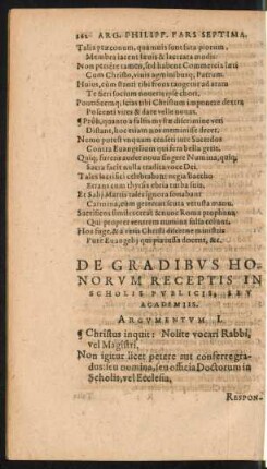 De Gradibus Honorum Receptis In Scholis Publicis, Seu Academiis.