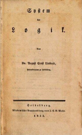 System der Logik